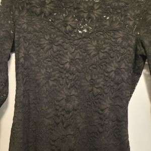 Black lace dress
